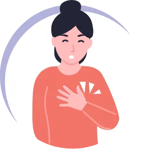 Illustration of Chest Pain or Pressure