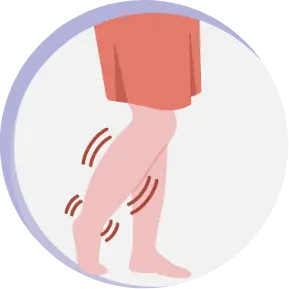 Illustration of Swollen Legs and Ankles